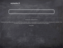 Tablet Screenshot of myteacher.fr